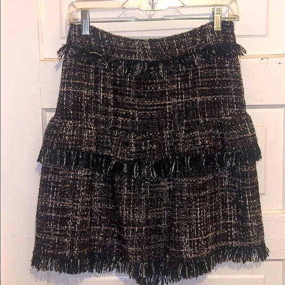 Wool Boucle Skirt HALOGEN sz 4 - Picture 1 of 6